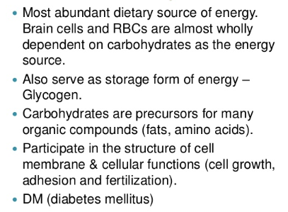 Carbohydrates and Diabetic